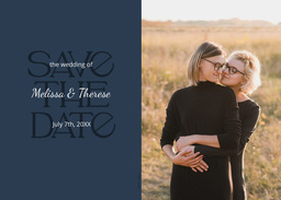 5x7 Greeting Card, Glossy, Blank Envelope with Elegantly Simple design