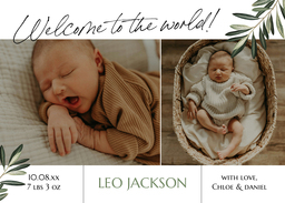 5x7 Greeting Card, Glossy, Blank Envelope with A New Chapter design