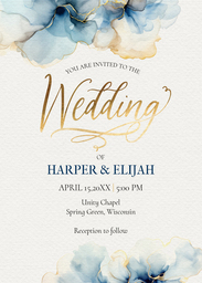 5x7 Greeting Card, Glossy, Blank Envelope with Celebration of Love design