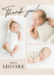 5x7 Greeting Card, Glossy, Blank Envelope with Grateful Moments design