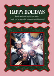 5x7 Greeting Card, Glossy, Blank Envelope with Bold Holidays design