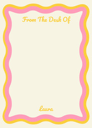 5x7 Greeting Card, Glossy, Blank Envelope with Chic Border design