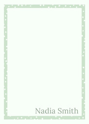 5x7 Greeting Card, Glossy, Blank Envelope with Pastel Speckles design