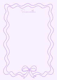 5x7 Greeting Card, Glossy, Blank Envelope with Posh Purple design
