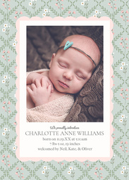 5x7 Greeting Card, Glossy, Blank Envelope with Garden Trellis design