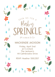 5x7 Greeting Card, Glossy, Blank Envelope with Blossom Affair design