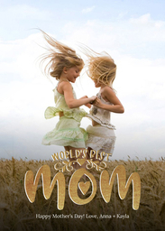 5x7 Cardstock, Blank Envelope with Forever Our Best design