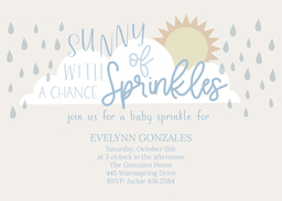 5x7 Greeting Card, Glossy, Blank Envelope with Little Blessings design