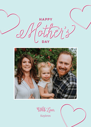 5x7 Cardstock, Blank Envelope with Loved Beyond Words design