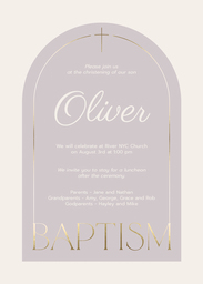 5x7 Greeting Card, Glossy, Blank Envelope with Baby Mine Blessings design