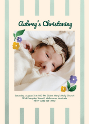 5x7 Greeting Card, Glossy, Blank Envelope with Berry Sweet Blessings design