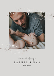 5x7 Greeting Card, Glossy, Blank Envelope with Starring Dad design
