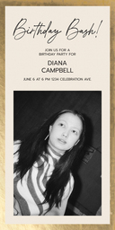 4x8 Greeting Card, Glossy, Blank Envelope with The Big Bash design