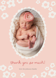 5x7 Greeting Card, Glossy, Blank Envelope with Just Peachy design