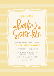 5x7 Greeting Card, Glossy, Blank Envelope with Mellow Yellow design