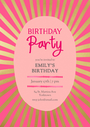 5x7 Greeting Card, Glossy, Blank Envelope with Retro Glow Up design