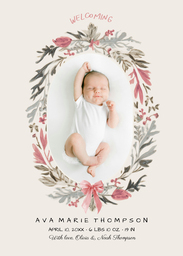 5x7 Greeting Card, Glossy, Blank Envelope with Sweet Bloom design