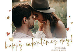 5x7 Greeting Card, Matte, Blank Envelope with Heartful Joy design