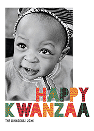 5x7 Greeting Card, Glossy, Blank Envelope with Woven With Warmth design