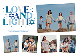 5x7 Greeting Card, Glossy, Blank Envelope with Love and Light design