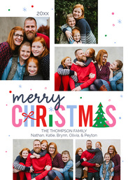 5x7 Greeting Card, Glossy, Blank Envelope with Cute Icons design