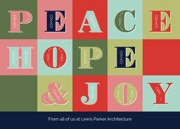 5x7 Greeting Card, Glossy, Blank Envelope with Grid Greeting design