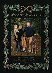 5x7 Greeting Card, Glossy, Blank Envelope with Luxy Greenery design