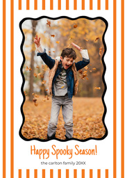 5x7 Greeting Card, Glossy, Blank Envelope with Spooky Frame design