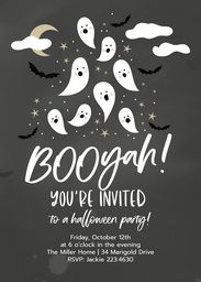 5x7 Greeting Card, Glossy, Blank Envelope with Boo Time! design