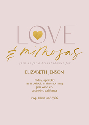 5x7 Cardstock, Blank Envelope with Heart in Love design