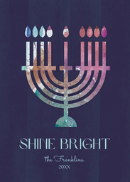 5x7 Greeting Card, Glossy, Blank Envelope with Amber Grace design