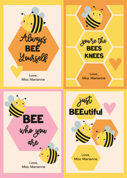 5x7 Greeting Card, Glossy, Blank Envelope with Bee What You Want design