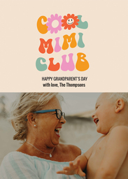 5x7 Greeting Card, Glossy, Blank Envelope with Cool Grandma design