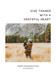 5x7 Greeting Card, Glossy, Blank Envelope with Count Our Blessings design