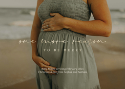 5x7 Greeting Card, Glossy, Blank Envelope with Festive News design