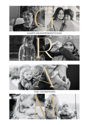 5x7 Greeting Card, Glossy, Blank Envelope with Gram's Full of Love design