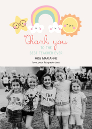 5x7 Greeting Card, Glossy, Blank Envelope with Happy Days Again design