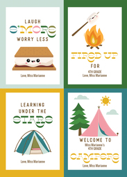 5x7 Greeting Card, Glossy, Blank Envelope with Nature Calls Students design