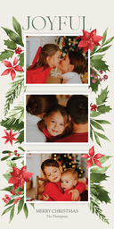 4x8 Greeting Card, Glossy, Blank Envelope with Seasonal Joys design