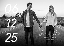 5x7 Greeting Card, Matte, Blank Envelope with Substantial Date design