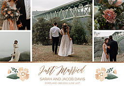 5x7 Greeting Card, Glossy, Blank Envelope with Life's Greatest Adventure Announcement design