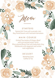 5x7 Greeting Card, Glossy, Blank Envelope with Life's Greatest Adventure Menu design