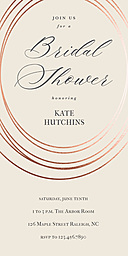 4x8 Greeting Card, Glossy, Blank Envelope with Marvelous Matrimony Bridal Shower design