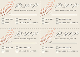 5x7 Greeting Card, Glossy, Blank Envelope with Marvelous Matrimony RSVP design