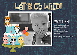 5x7 Greeting Card, Glossy, Blank Envelope with Tiger Prince design