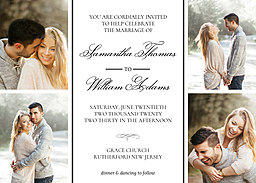 5x7 Greeting Card, Glossy, Blank Envelope with Classic White design