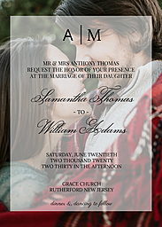 5x7 Greeting Card, Glossy, Blank Envelope with Transparent design