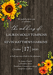 5x7 Greeting Card, Glossy, Blank Envelope with Harvest Glory design