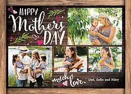 5x7 Cardstock, Blank Envelope with Shower With Love design