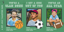 4x8 Greeting Card, Matte, Blank Envelope with Good Sport Cut Apart design